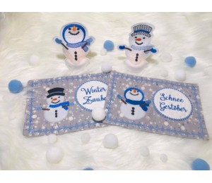 ITH Stickdatei - Teelichthülle Frosty